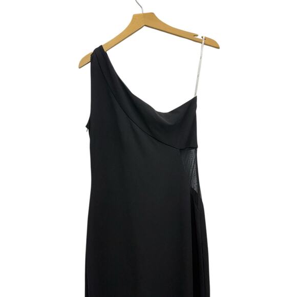Lulus Modern Attraction Black One-Shoulder Mermaid Maxi Dress size XL - Picture 5 of 5